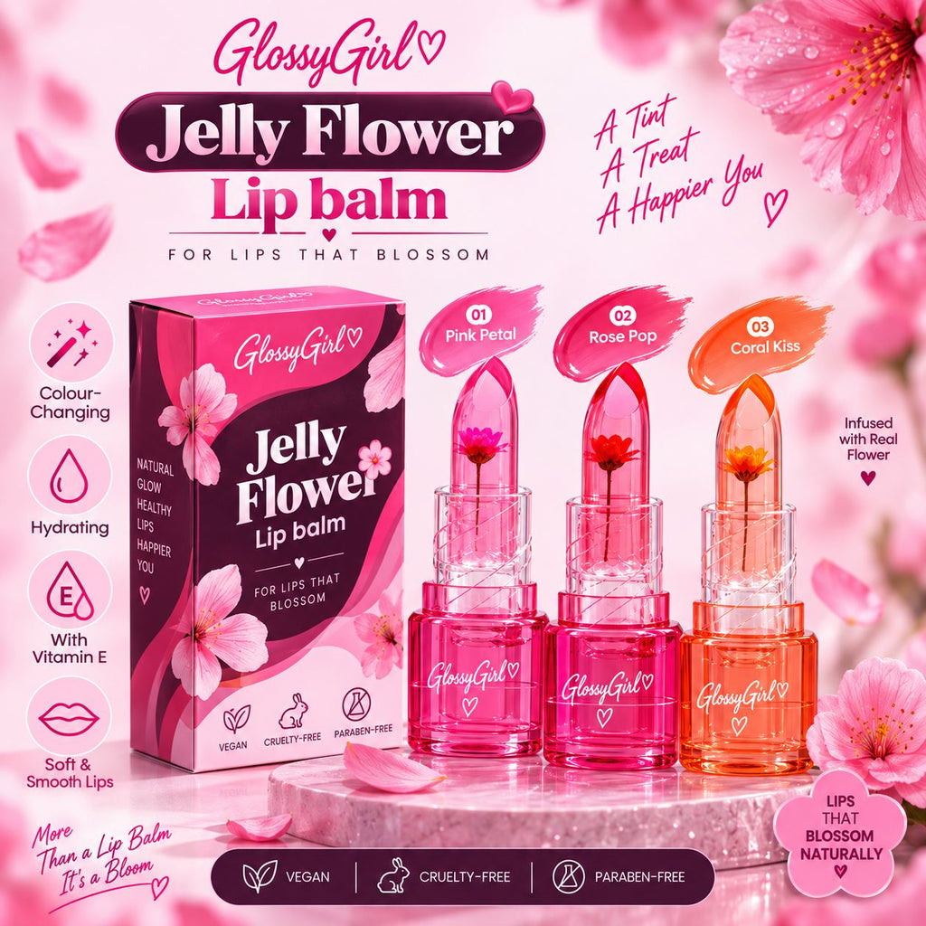 Glossy Girl Jelly Flower Lip Balm