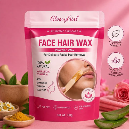 Facial Hair Wax Removal Powder PACK OF 2 (100gm Each) - Remove Facial Hair In 10 Minutes
